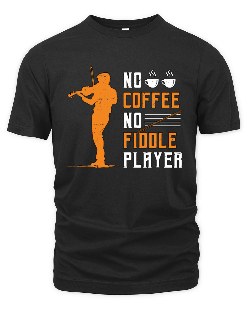 Fiddle Player No Coffee Violin Music Coffee Lover Organic Unisex T-shirt