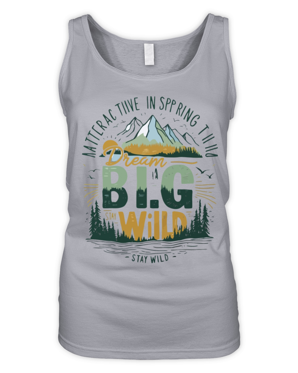 Dream Bigor Stay Wild Organic Women's Tank Top