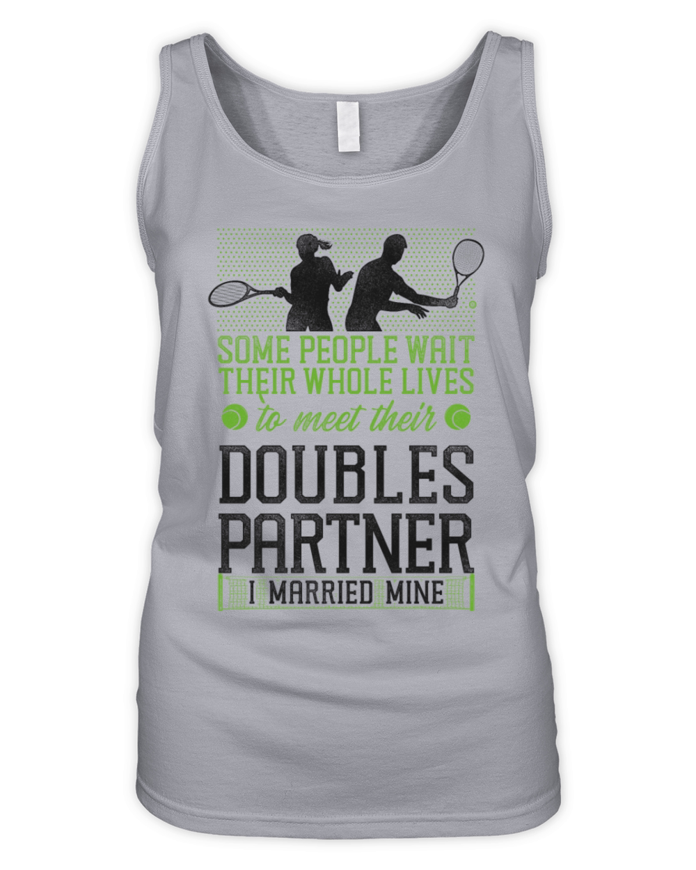 Funny Tennis Player Racket Husband Organic Women's Tank Top