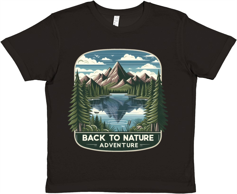 Back to nature Premium Kids Crewneck T-shirt