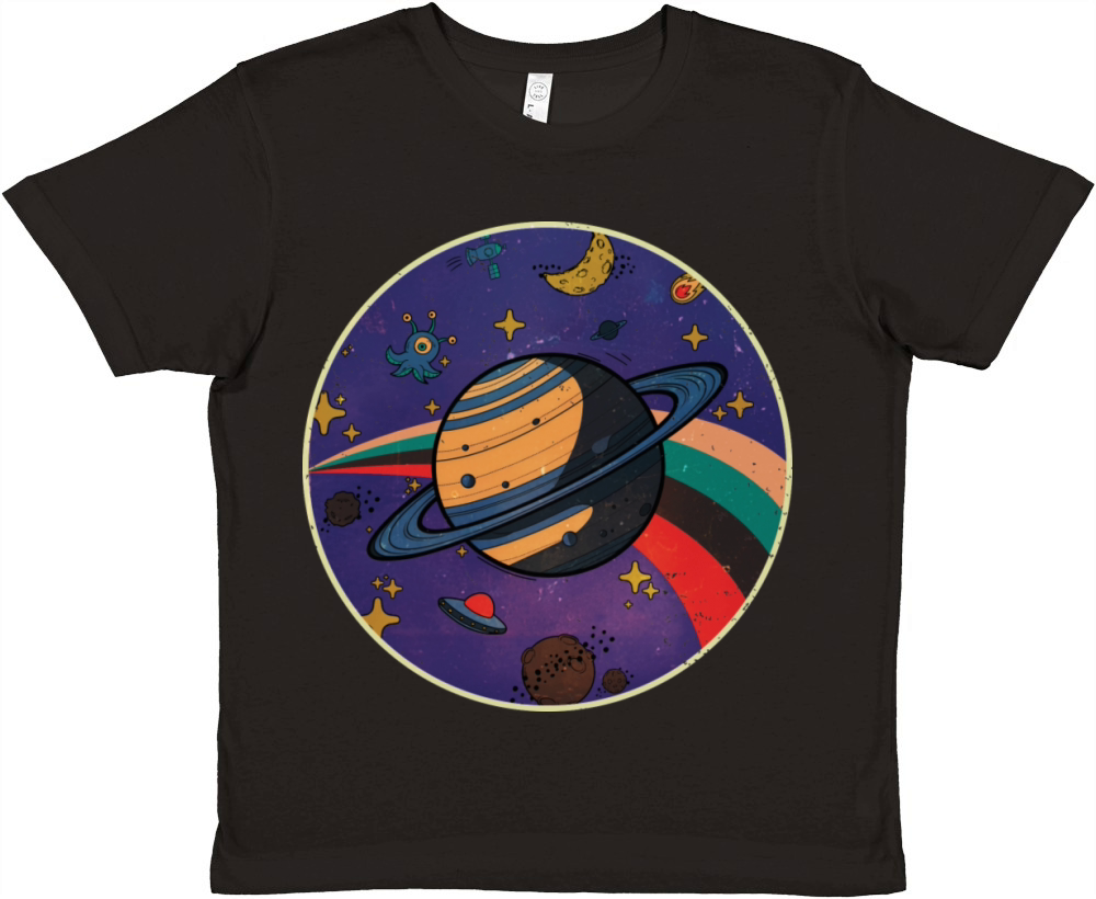 Saturn - Planet Vintage Premium Kids Crewneck T-shirt