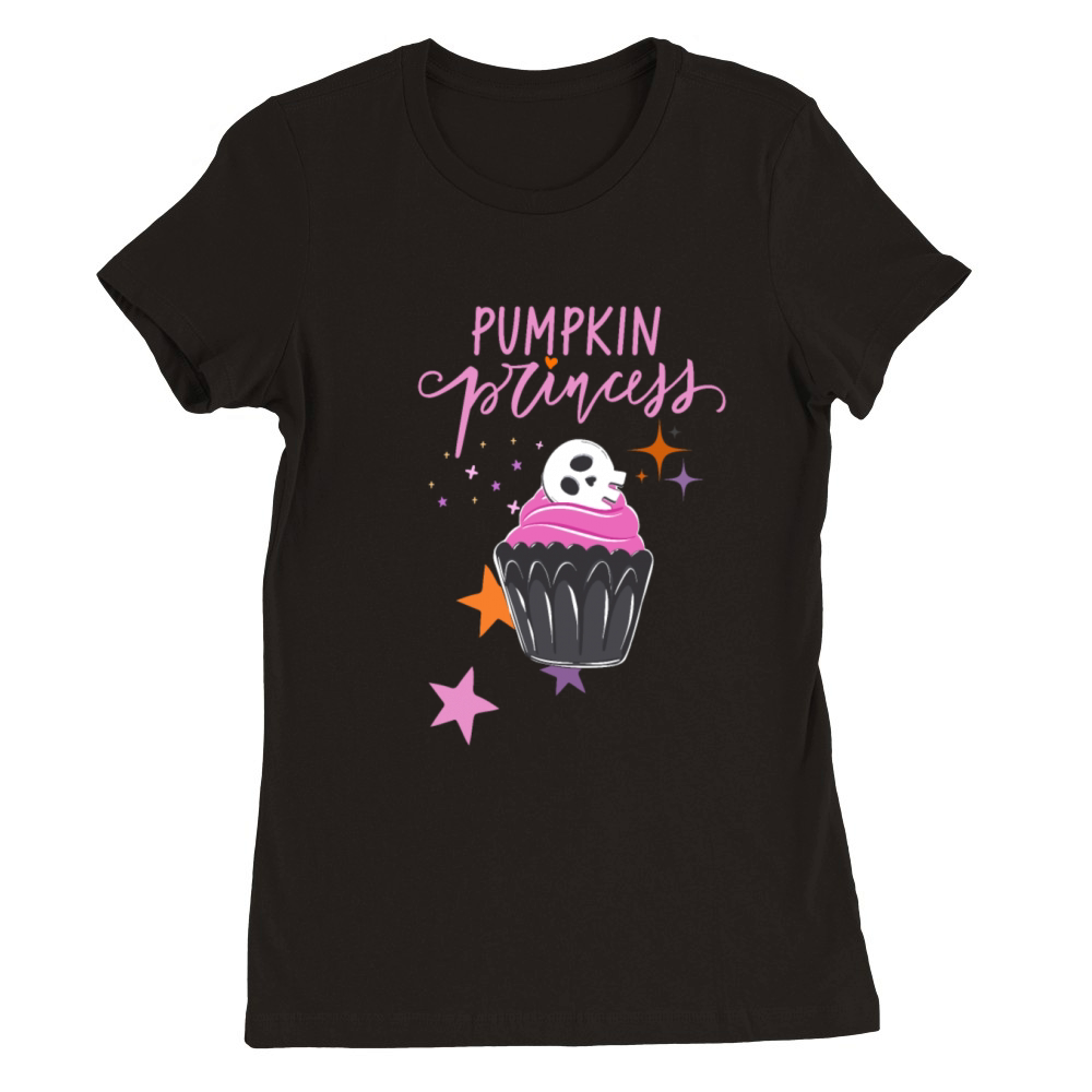 Pinkoween Funny Quote Pumpkin Princess Premium Womens Crewneck T-shirt