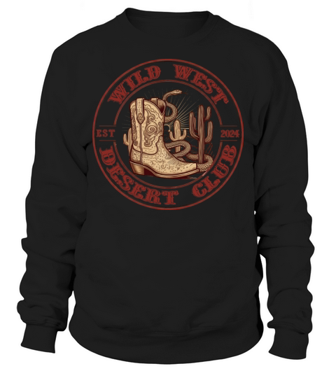 Wild West Desert Club by Asarteon Sweatshirt Unisex