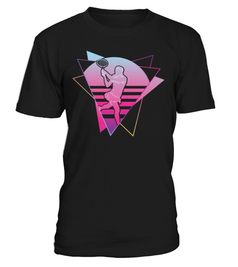 Funny Tennis Player Racket 80s 90s T-Shirt Unisex