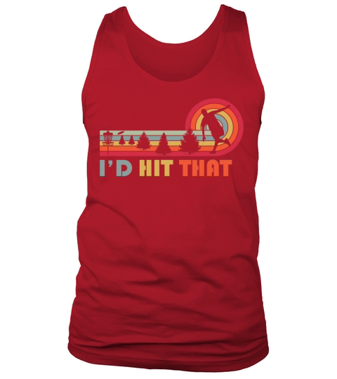 Id Hit That Funny Disc Golf Vintage Frisbee Tank Top Unisex