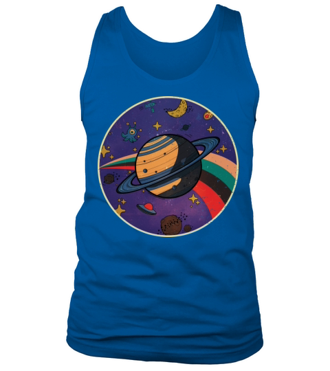 Saturn - Planet Vintage Tank Top Unisex