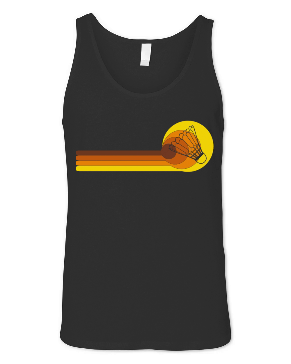 Badminton-player game shuttlecock 70s Year Unisex Jersey Tank