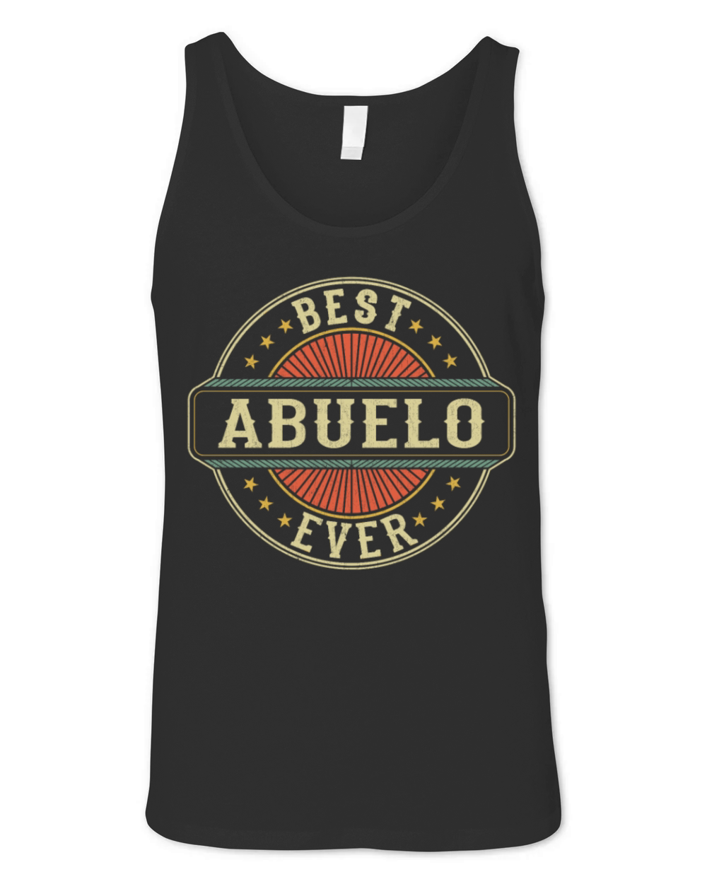 Best Abuelo Ever Retro Vintage Spanish Grandpa Unisex Jersey Tank