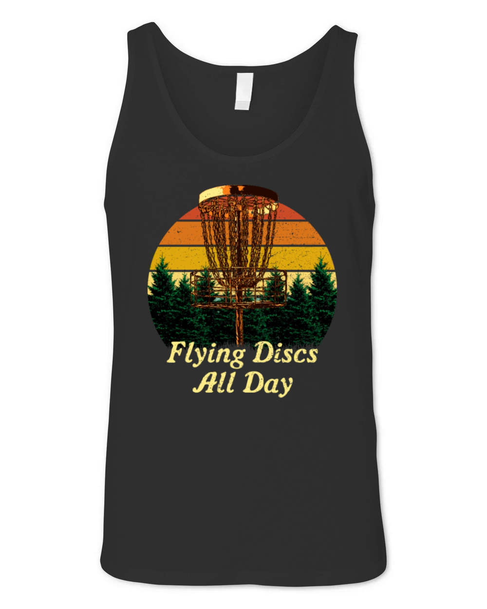 Flying Discs All Day Disc Golf Hobby Golfer Activi Unisex Jersey Tank