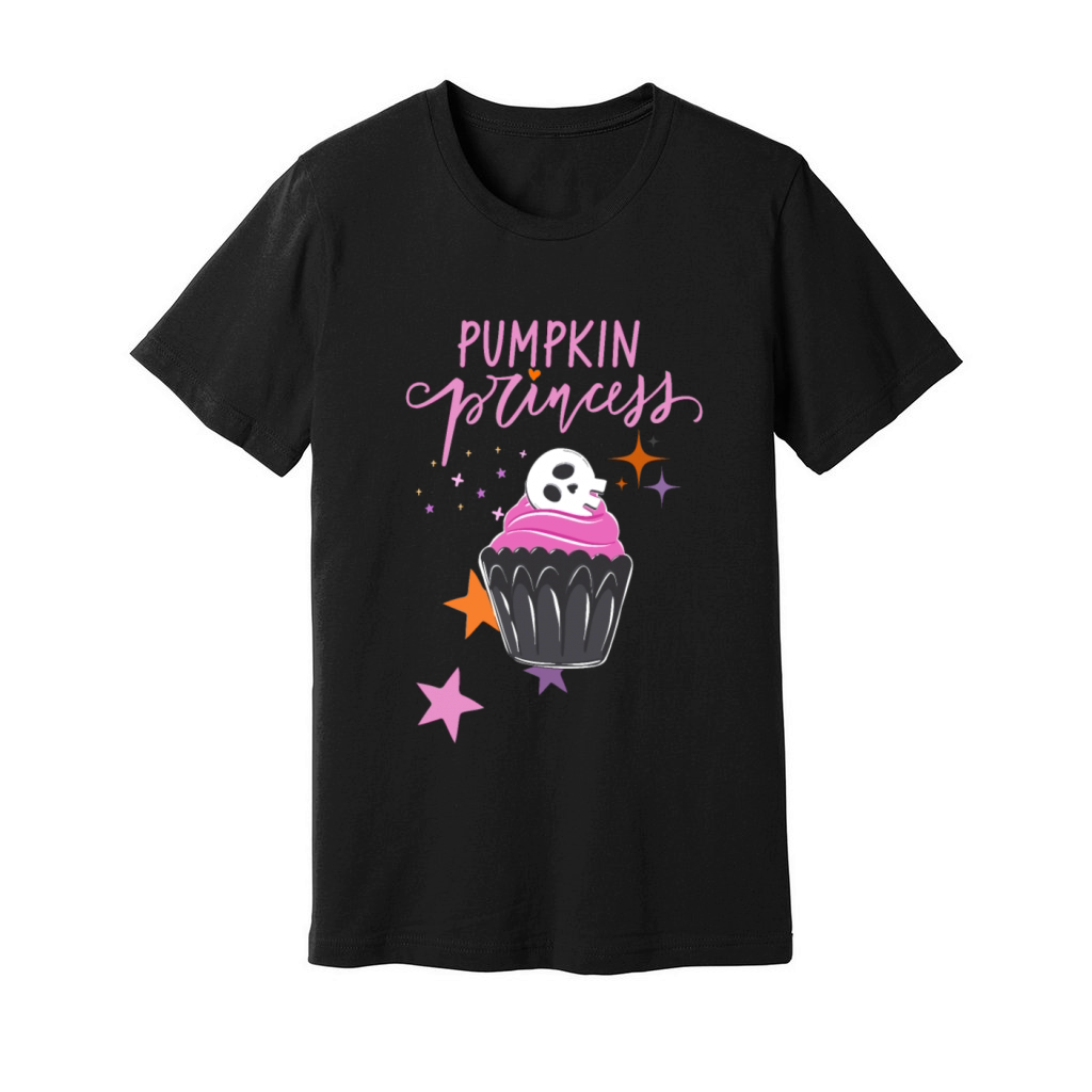 Pinkoween Funny Quote Pumpkin Princess Unisex Jersey Tee