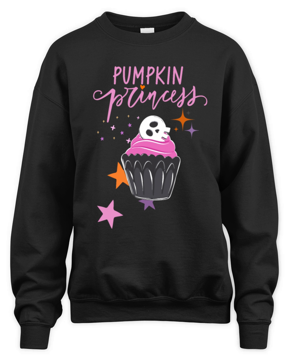 Pinkoween Funny Quote Pumpkin Princess Unisex Premium Crewneck Sweatshirt