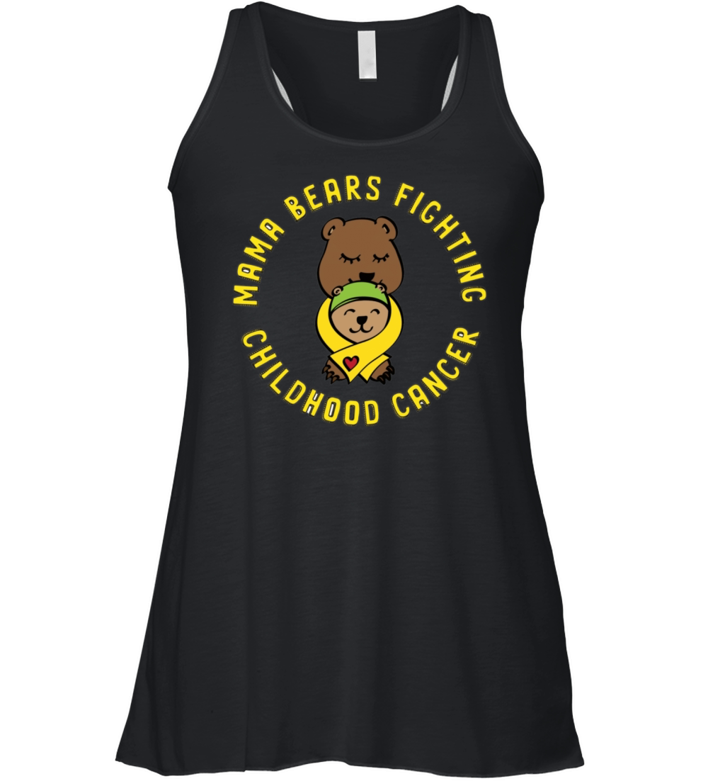 Childhood Cancer Fighter Family Cancer Women's Flowy Tank Top