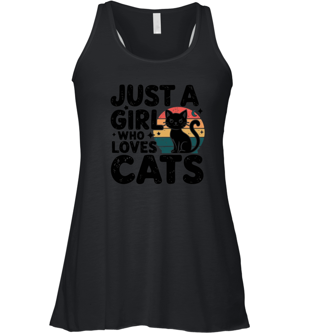 Just A Girl Who Loves Cats Women's Flowy Tank Top