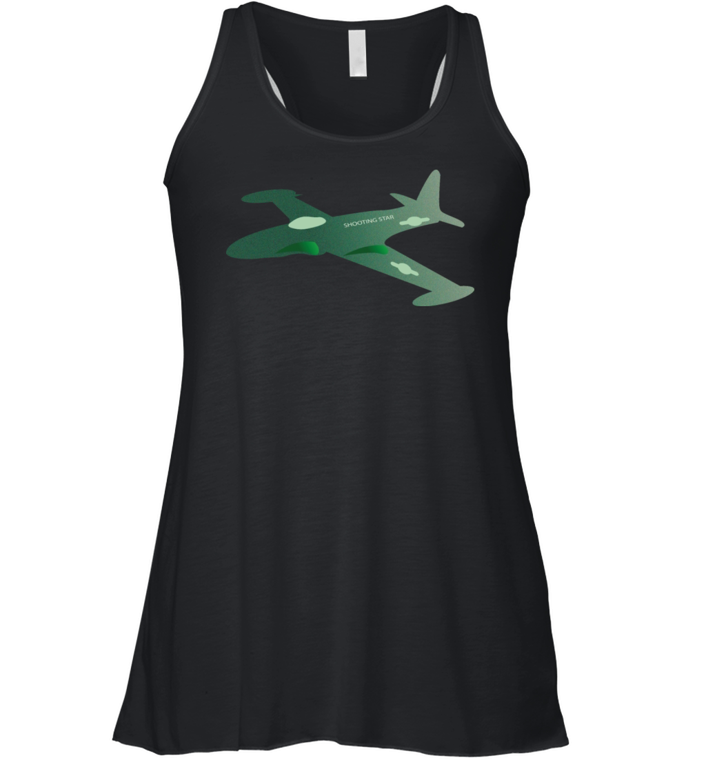 P-80 Shooting Star Jet Art Women's Flowy Tank Top