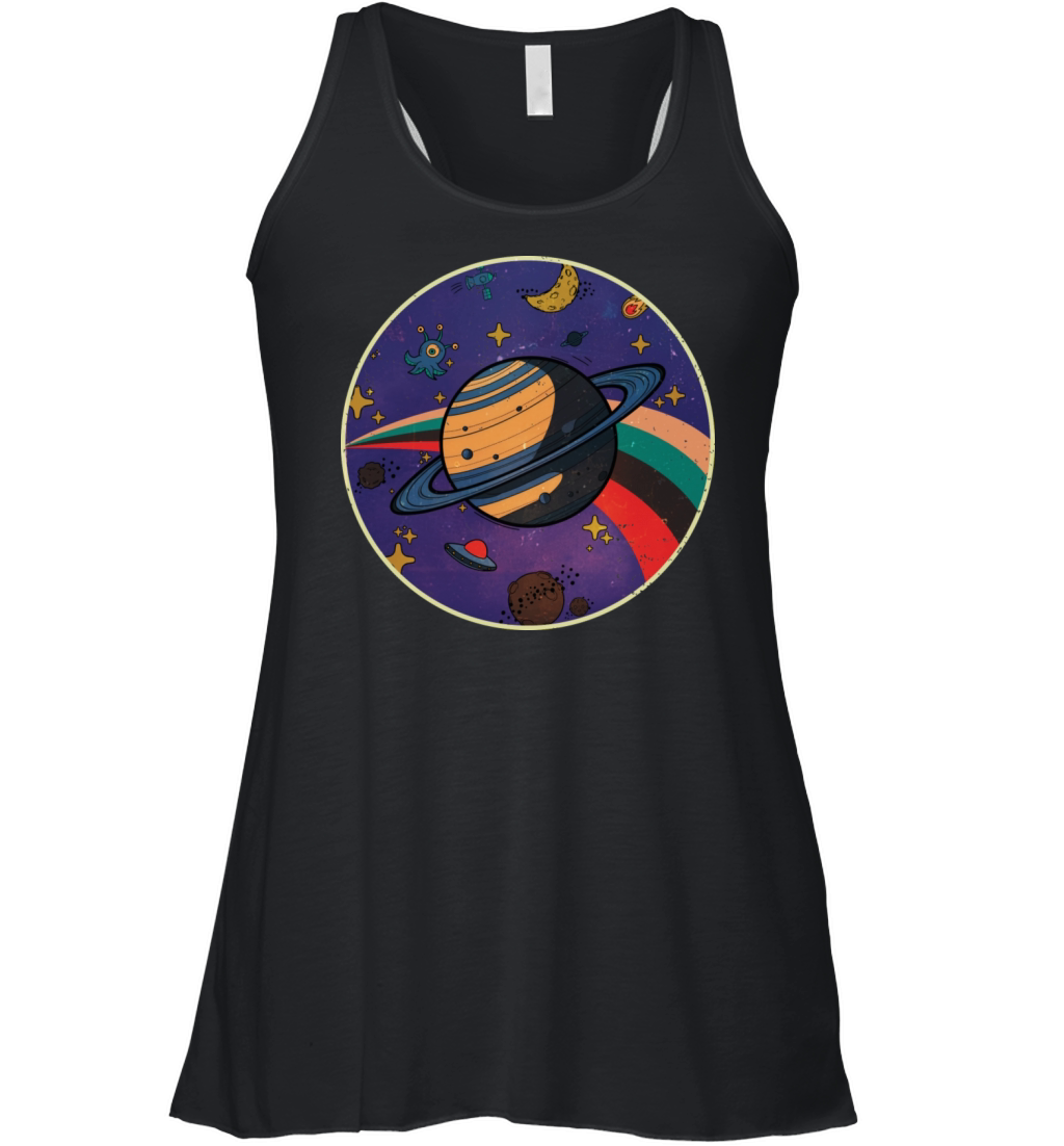 Saturn - Planet Vintage Women's Flowy Tank Top