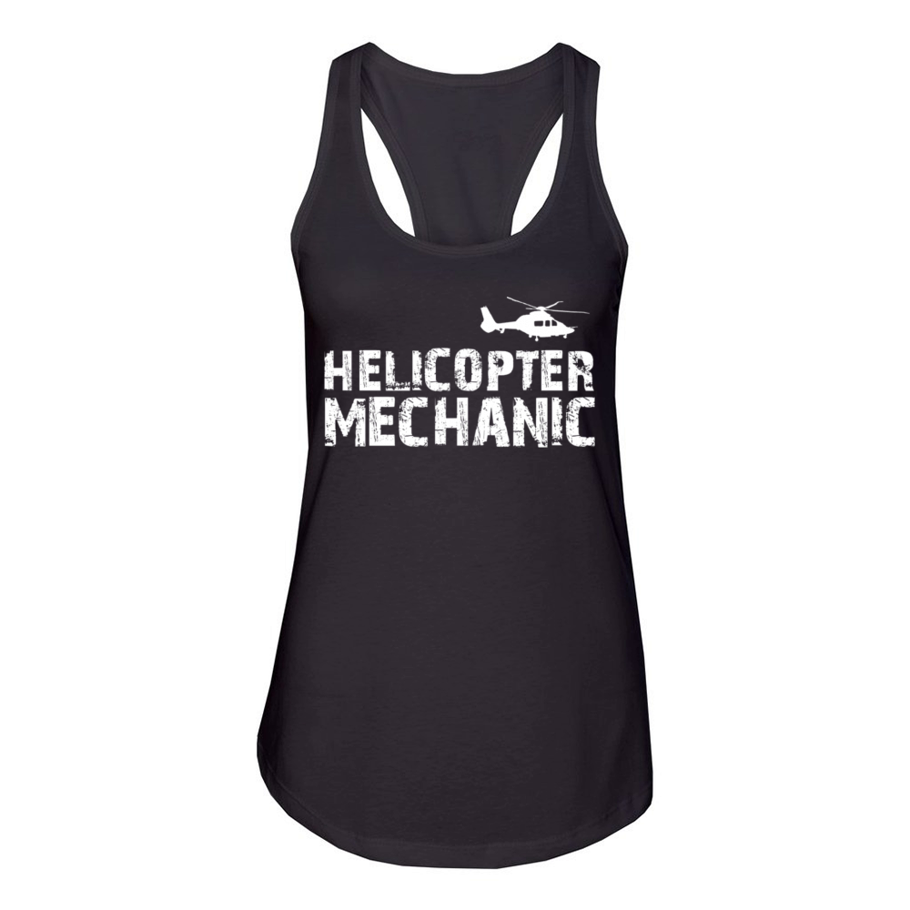 Helicopter Mechanic Women's Racerback Tank