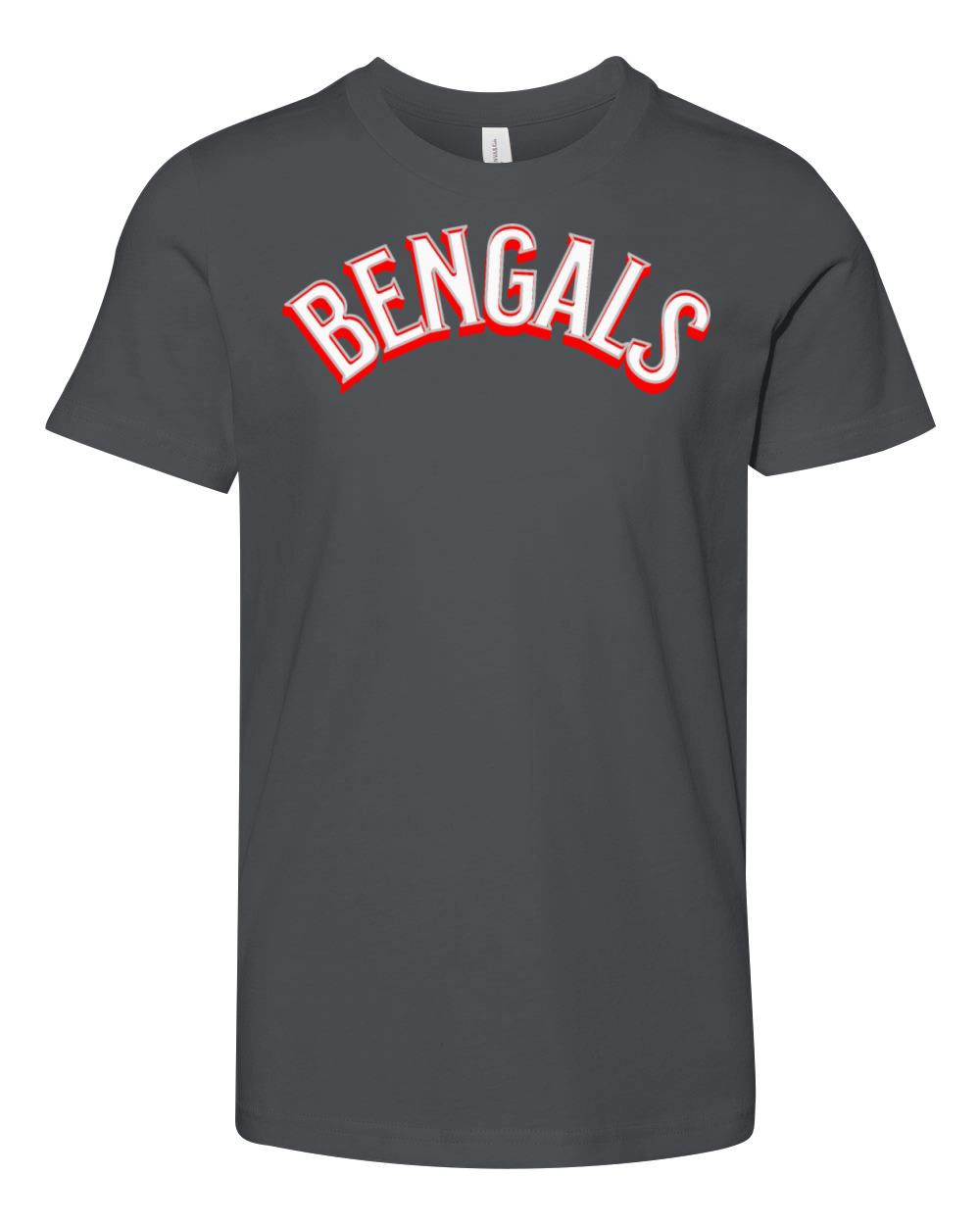 Bengals Mascot Vintage Athletic Sports Name Youth Unisex Jersey Tee