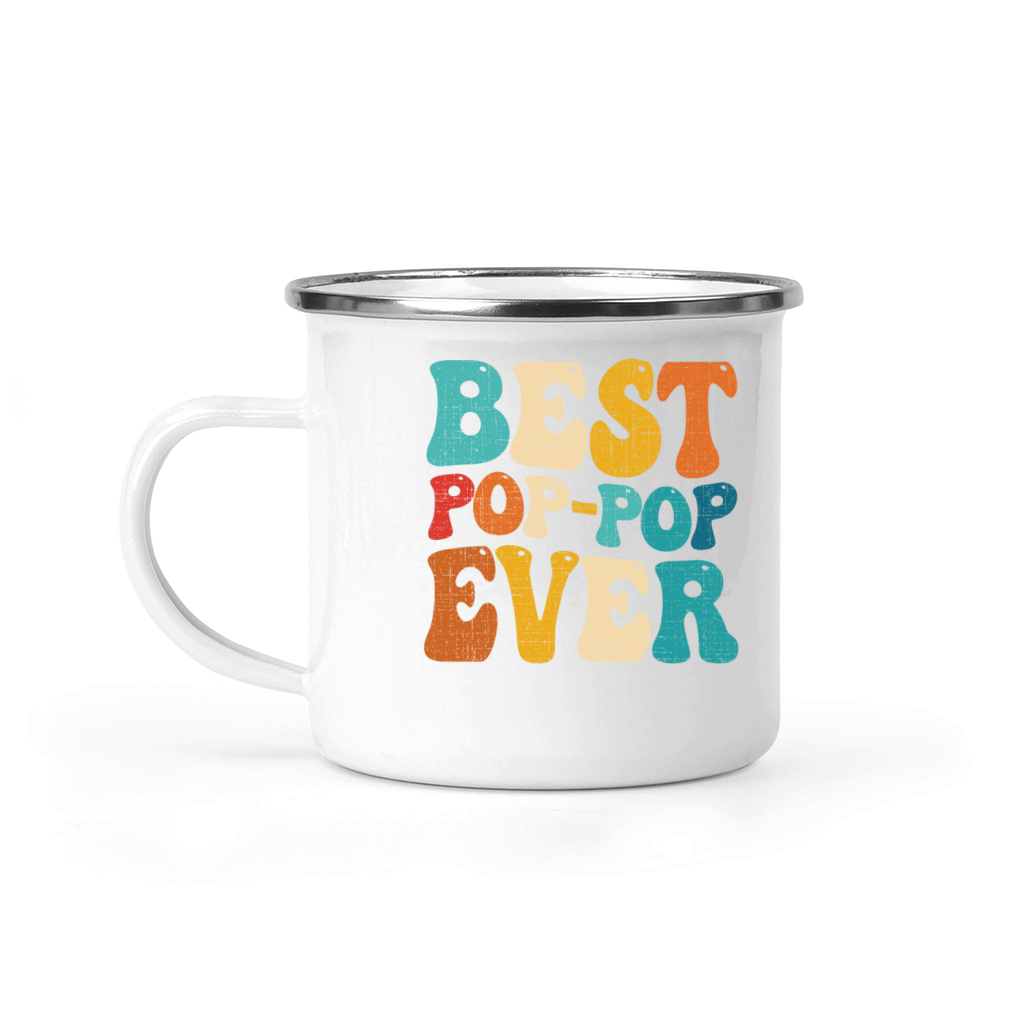 Best Pop-Pop Ever Vintage Grandad Fathers Day Camping Mug