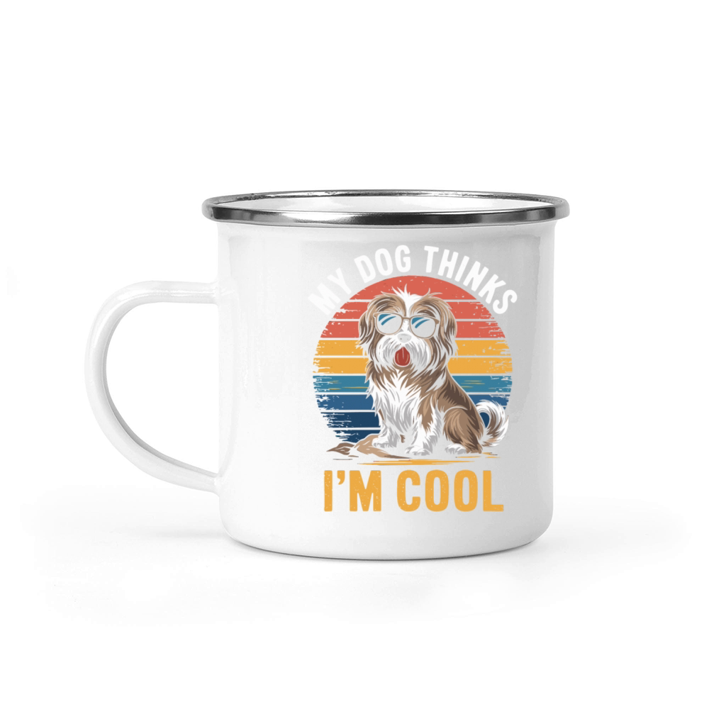 Havanese Dog My Dog Thinks Im Cool Camping Mug