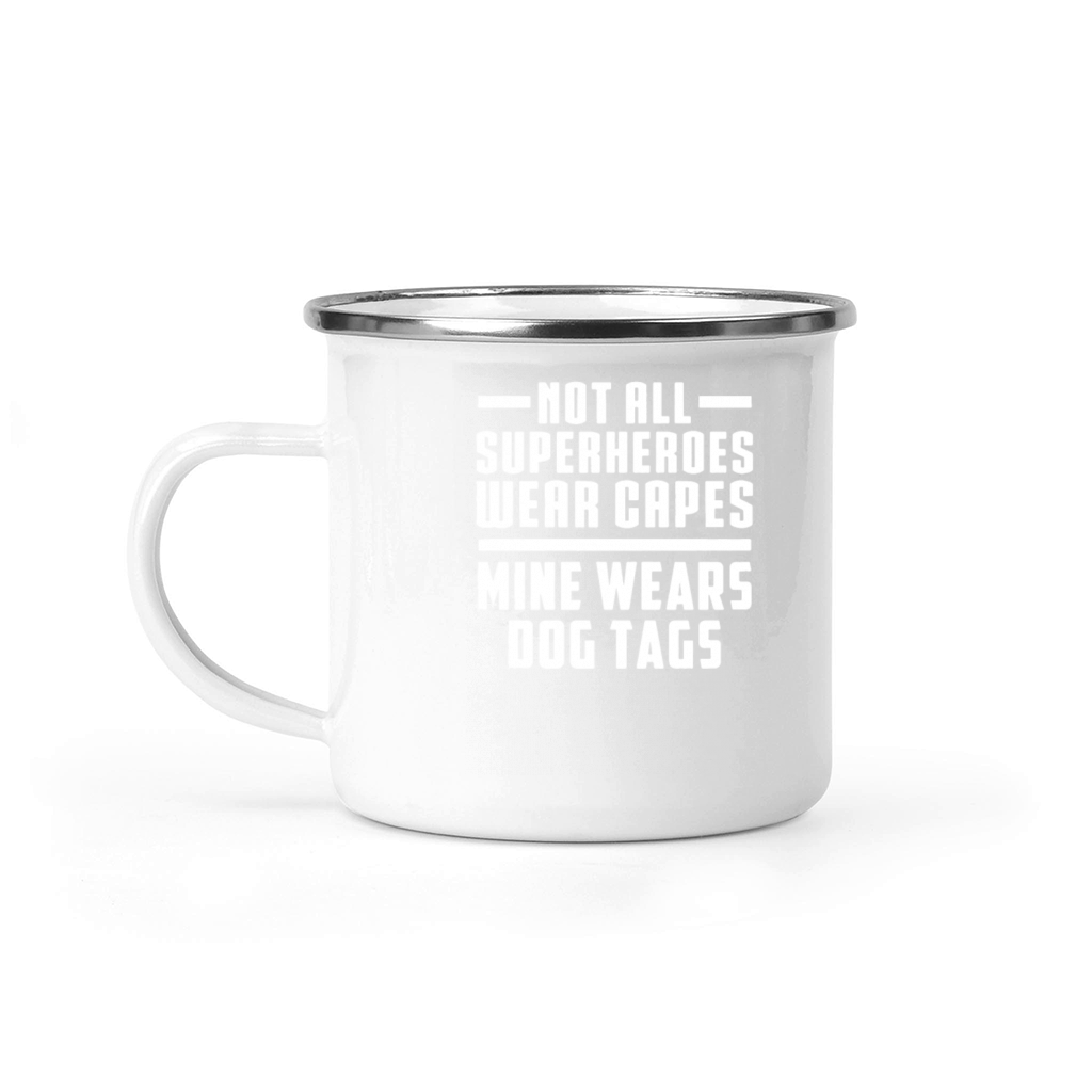 NOT ALL SUPERHEROS WEAR CAPS Camping Mug