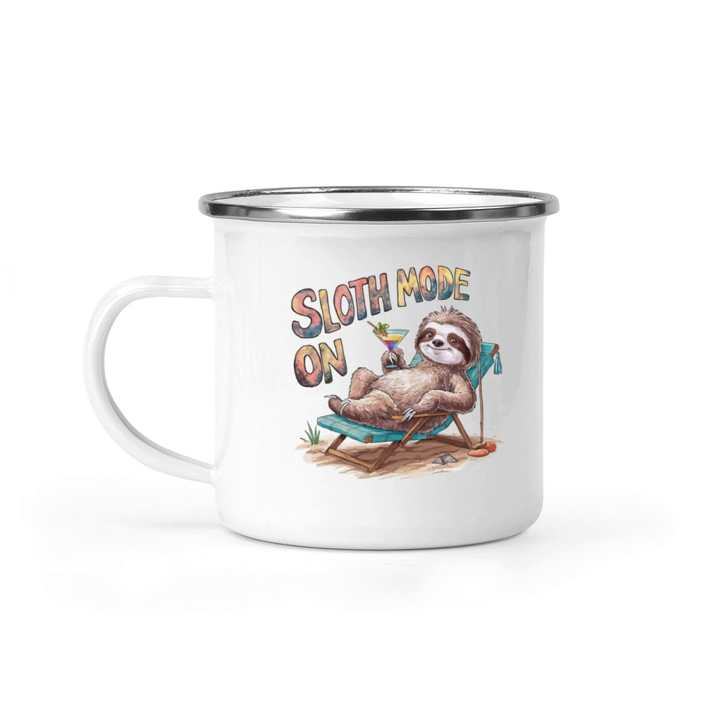 Sloth Mode On T shirt Camping Mug