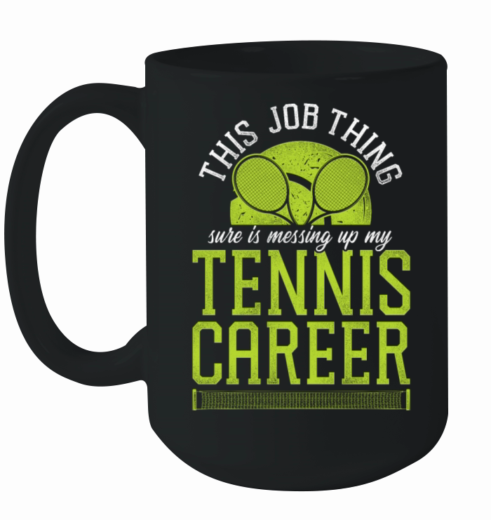 Funny Tennis Player Racket This Ceramic Mug