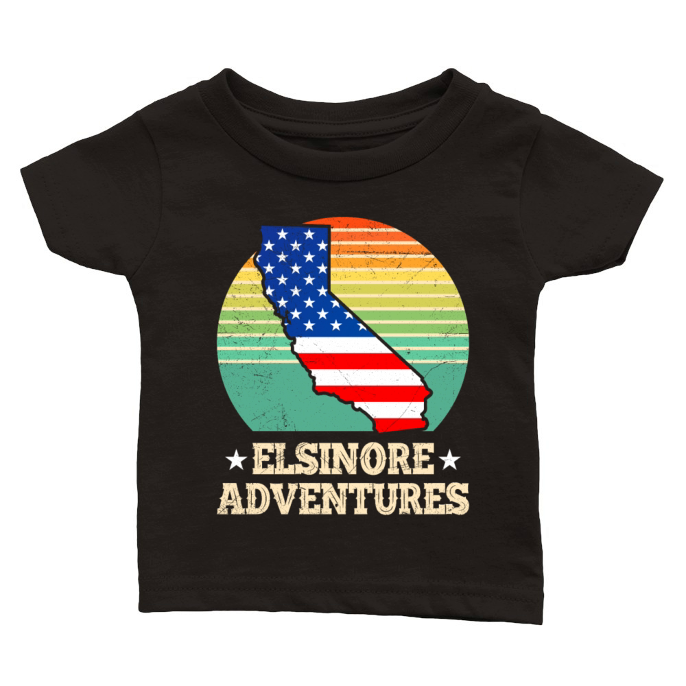 ELSINORE ADVENTURES USA Lake Elsinore Nevada Classic Baby Crewneck T-shirt