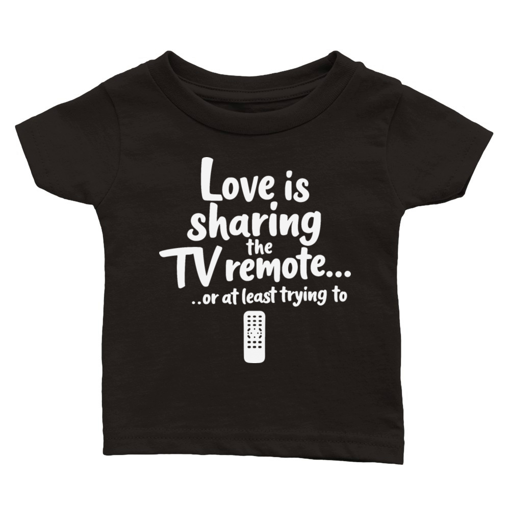 Funny Couples - Remote Control Romance Classic Baby Crewneck T-shirt
