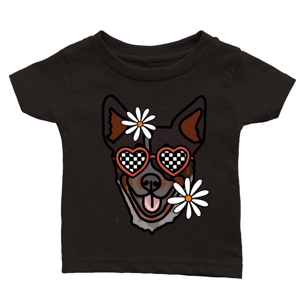 Heeler retro dog Classic Baby Crewneck T-shirt