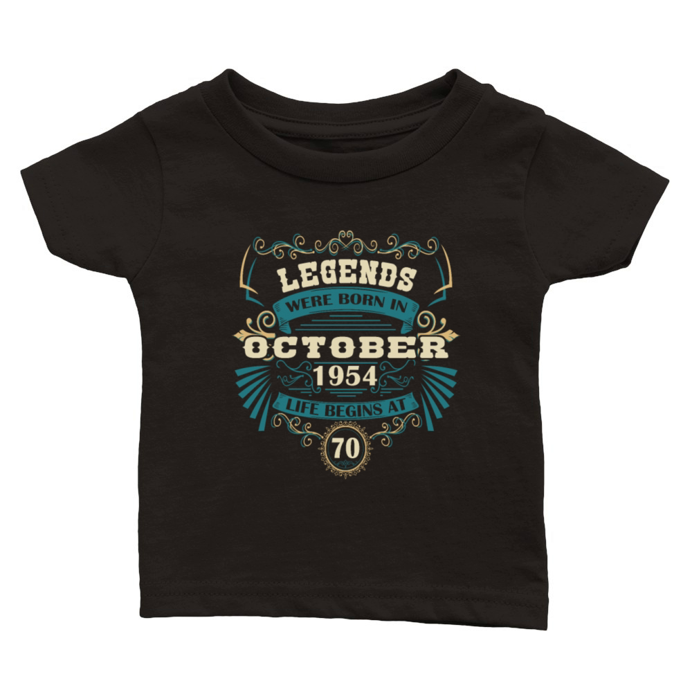 Legends born October 1954 vintage Western Classic Baby Crewneck T-shirt