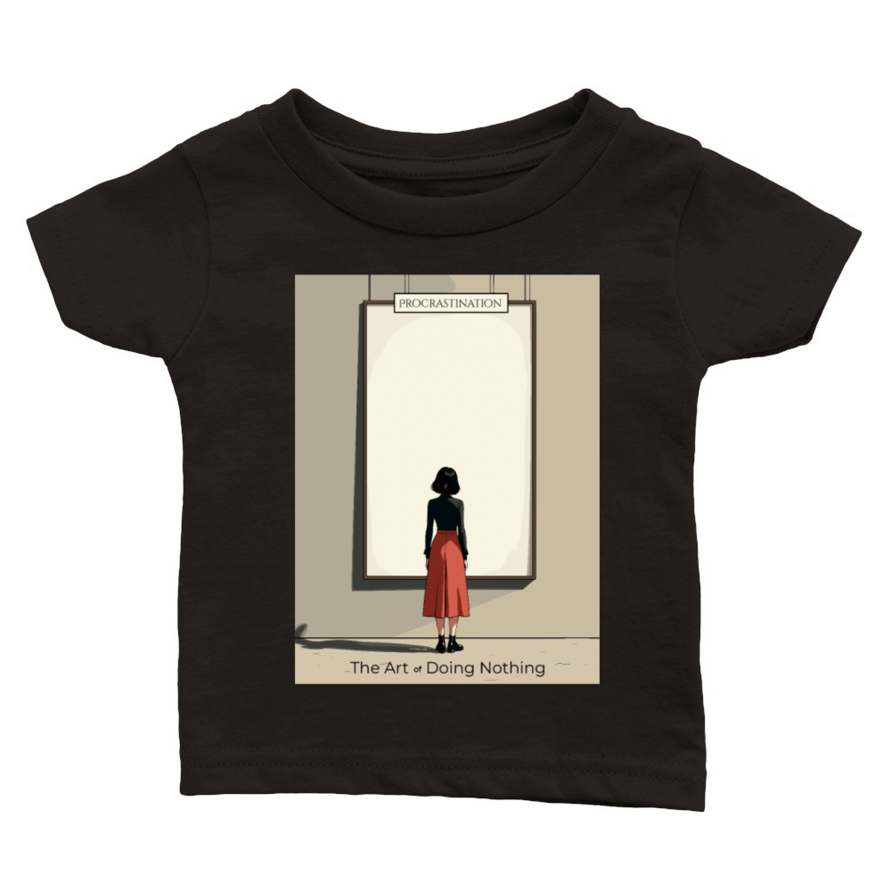 Procrastination - The Art of Doing Nothing Classic Baby Crewneck T-shirt