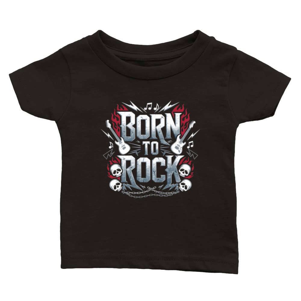 Rock on Classic Baby Crewneck T-shirt