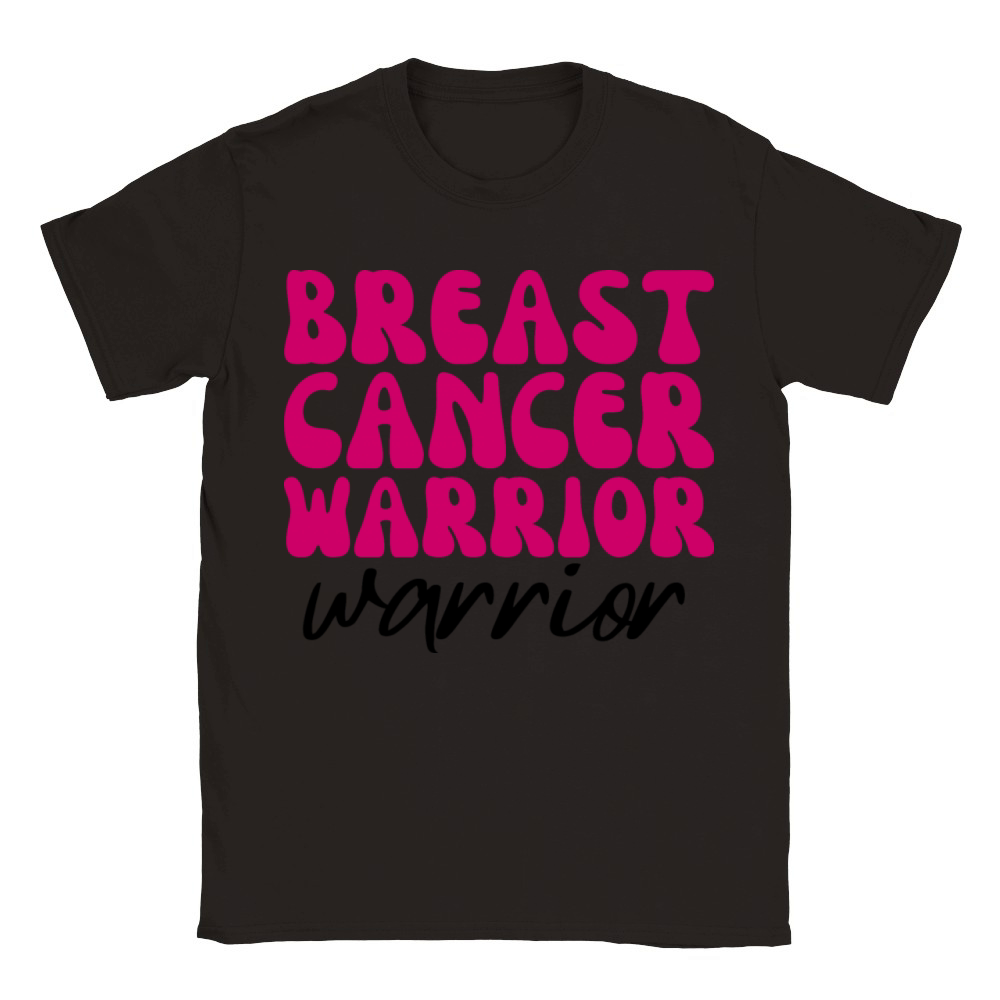 Breast Cancer Warrior Support Breast Cancer Classic Kids Crewneck T-shirt