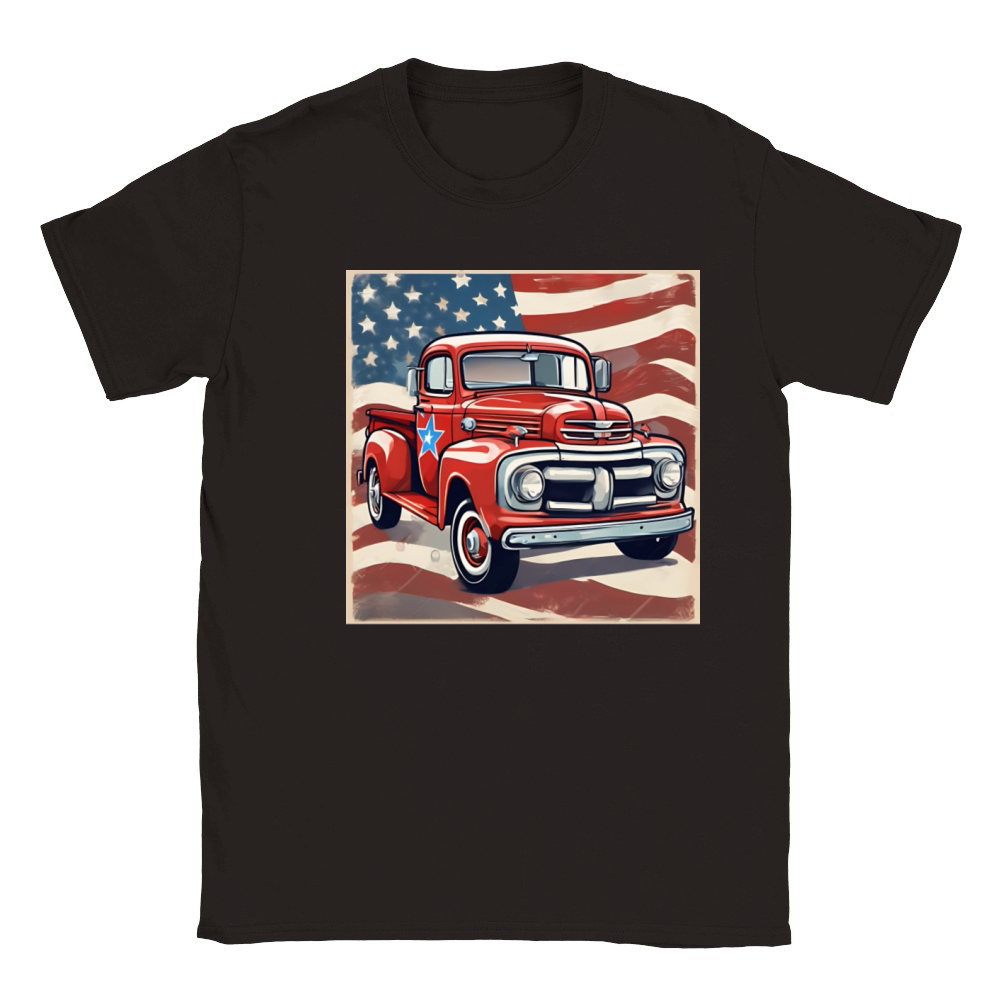 car vintage Classic Kids Crewneck T-shirt