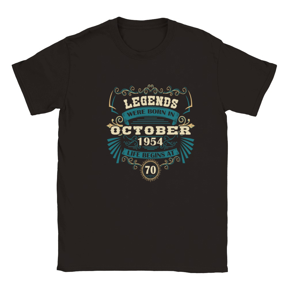Legends born October 1954 vintage Western Classic Kids Crewneck T-shirt