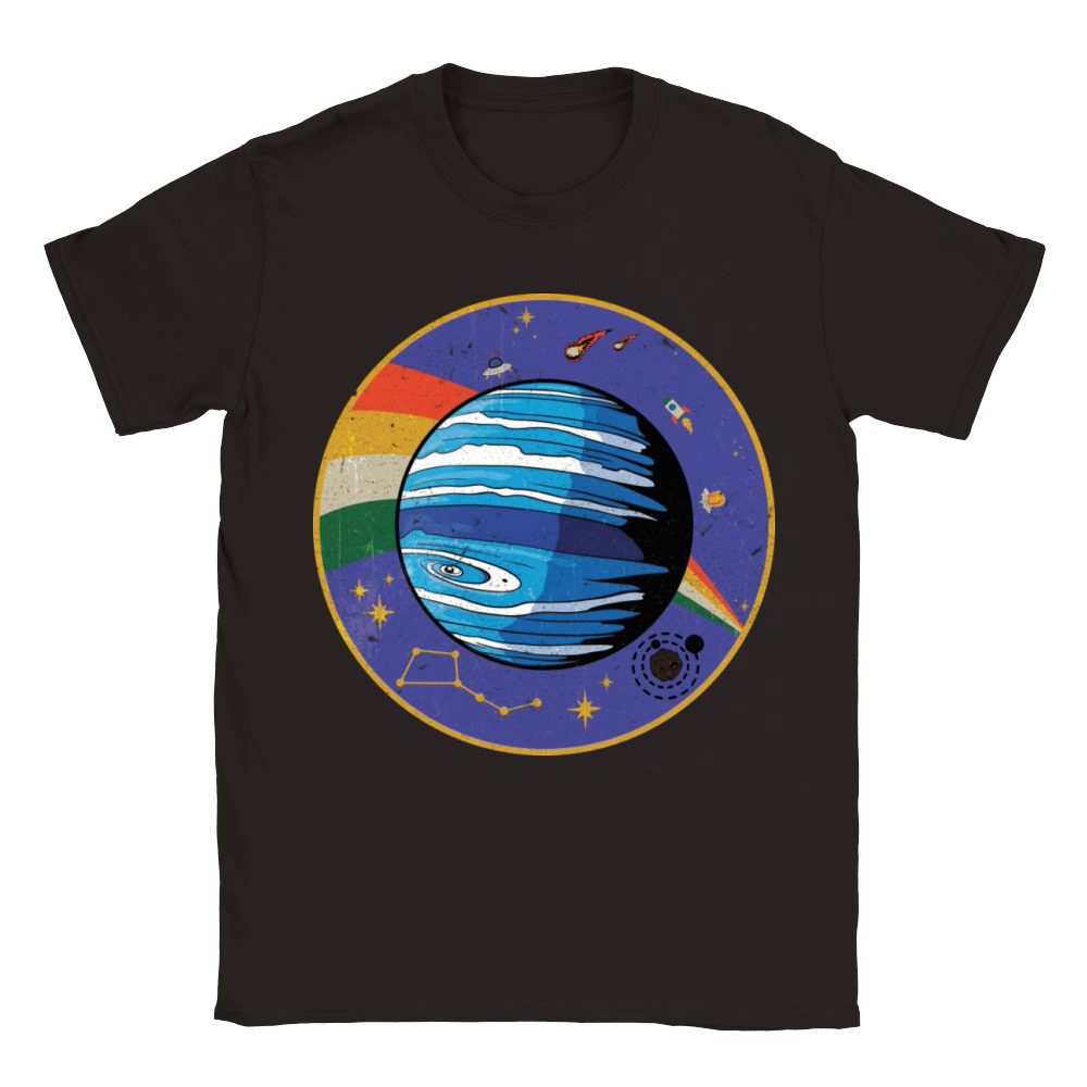 Neptune - Planet Vintage Classic Kids Crewneck T-shirt