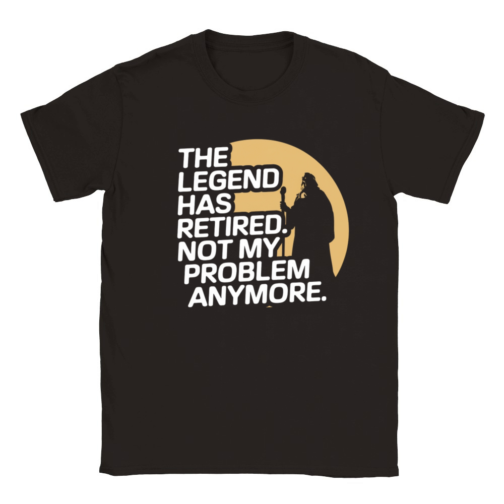 The Legend Has Retired Funny Retirement Quote Classic Kids Crewneck T-shirt