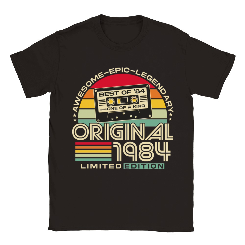 Vintage 1984 Retro 40th Birthday Classic Kids Crewneck T-shirt