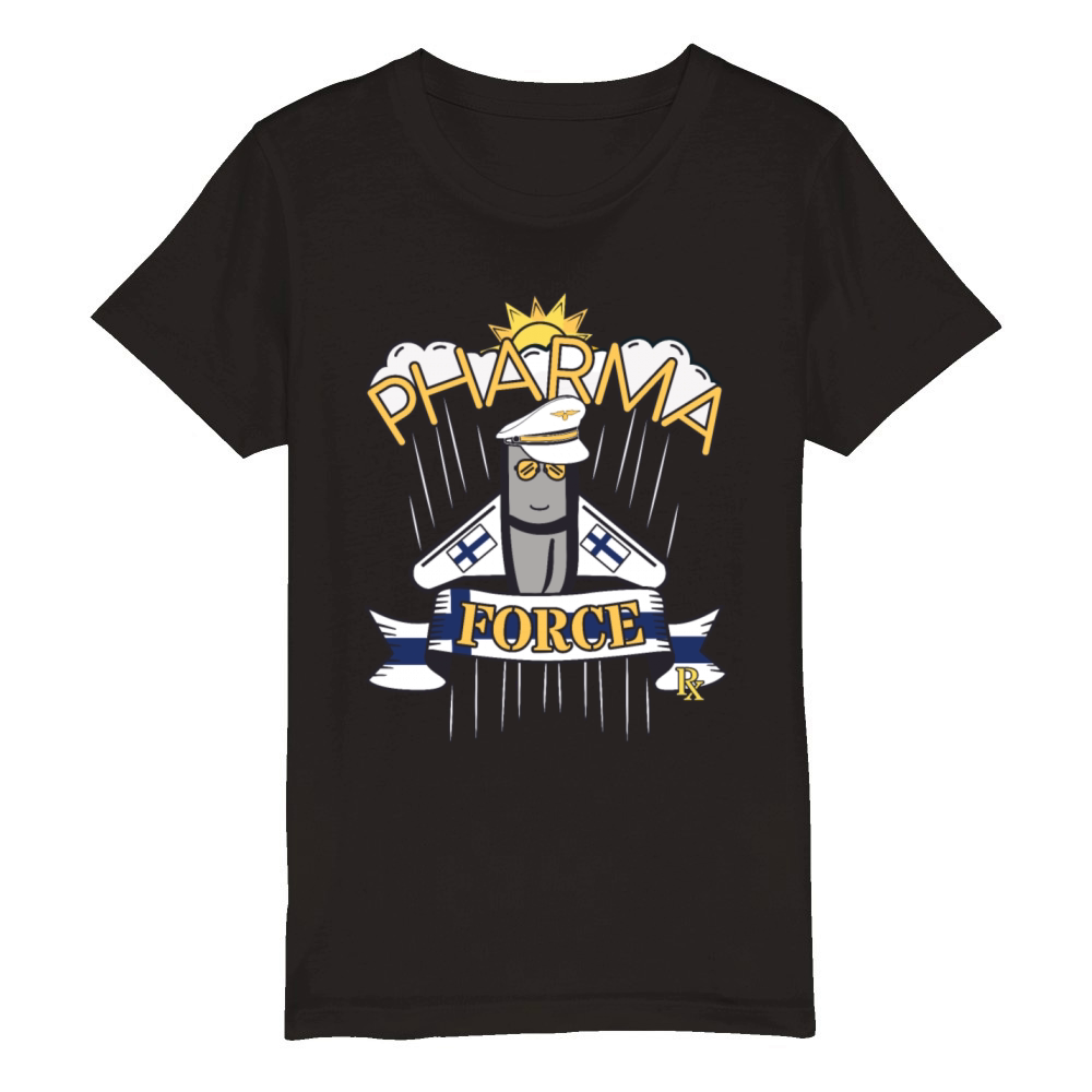 Pharmacy Finland Pharma Force Organic Kids Crewneck T-shirt