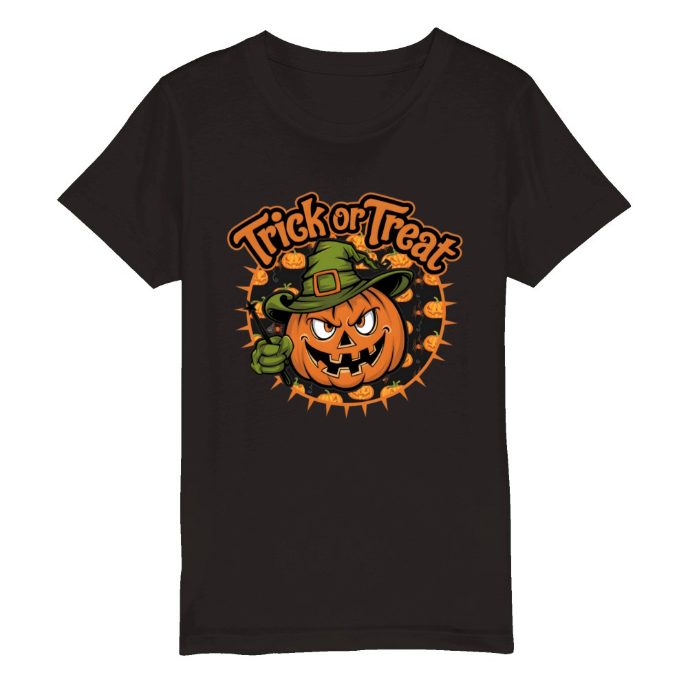 quotes Trick or treat halloween 1 Organic Kids Crewneck T-shirt