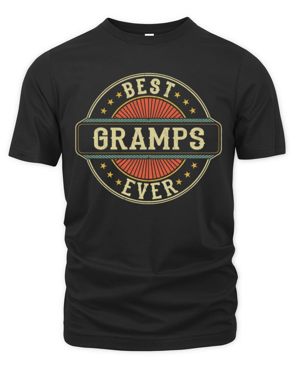 Best Gramps Ever Retro Vintage Grandad Fathers Day Organic Unisex T-shirt