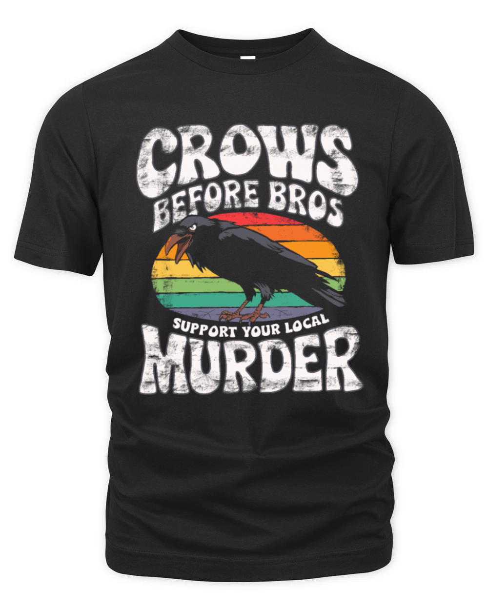 crows before bros funny slogan gift idea crow love Organic Unisex T-shirt