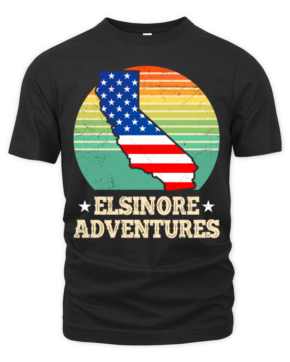 ELSINORE ADVENTURES USA Lake Elsinore Nevada Organic Unisex T-shirt