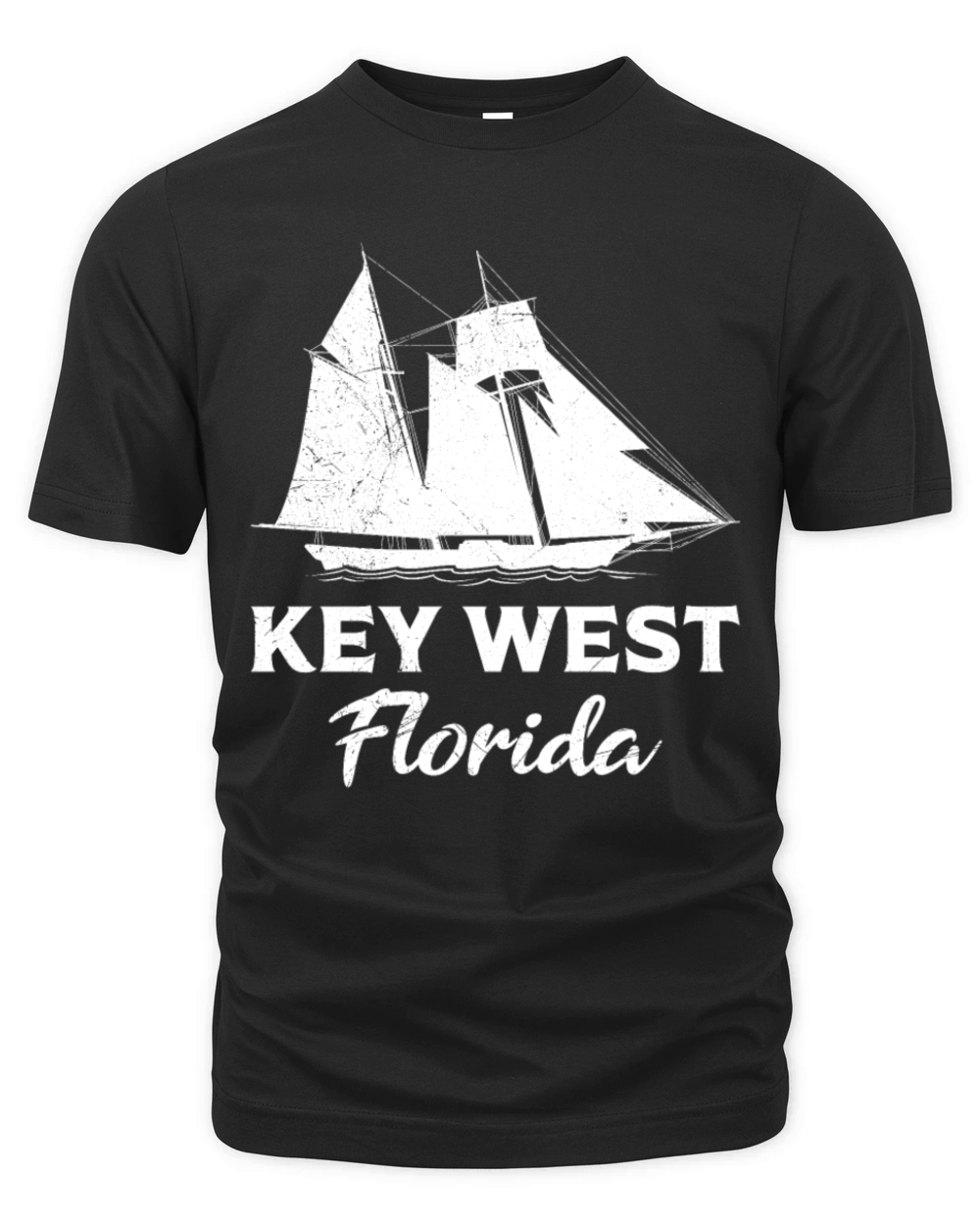 KEY-WEST FLORIDA Sailing Sunshine-State West Keys Organic Unisex T-shirt