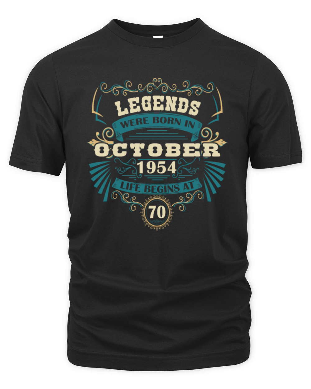 Legends born October 1954 vintage Western Organic Unisex T-shirt
