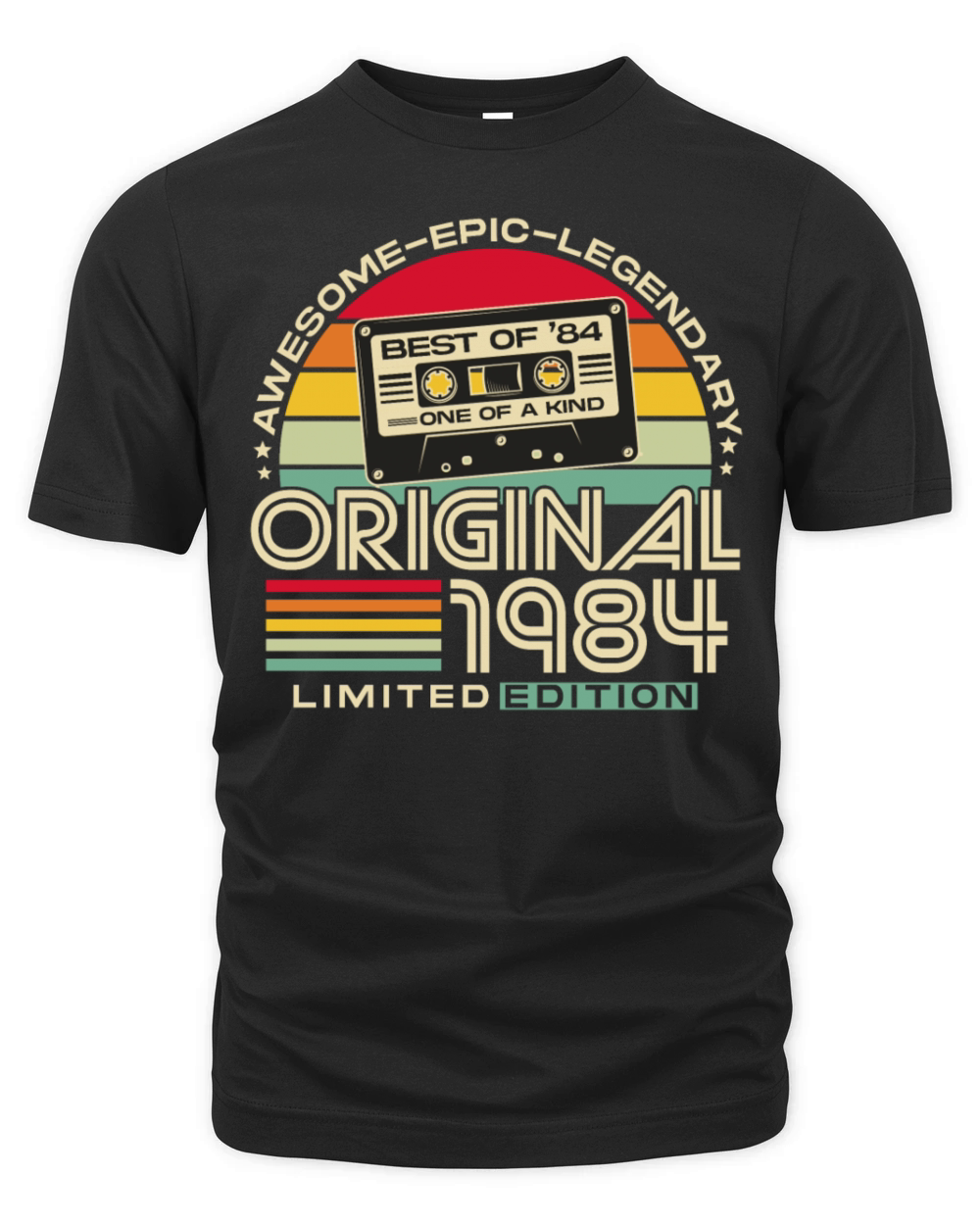 Vintage 1984 Retro 40th Birthday Organic Unisex T-shirt