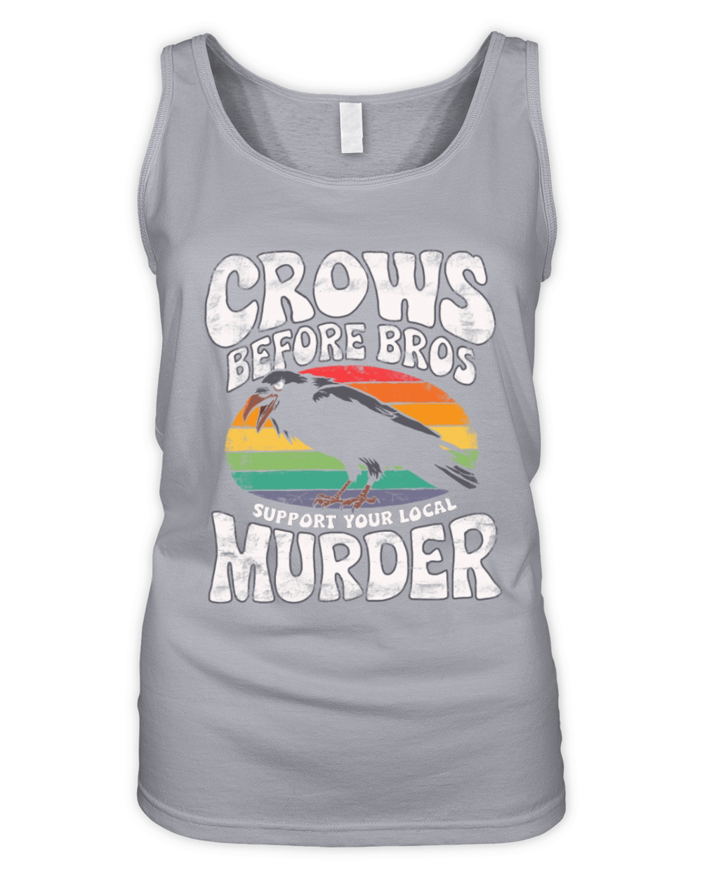 crows before bros funny slogan gift idea crow love Organic Women's Tank Top