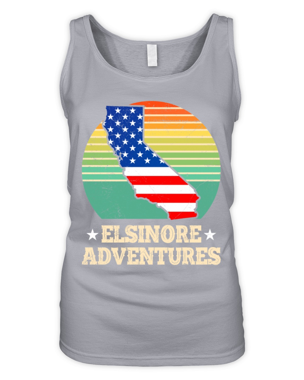 ELSINORE ADVENTURES USA Lake Elsinore Nevada Organic Women's Tank Top