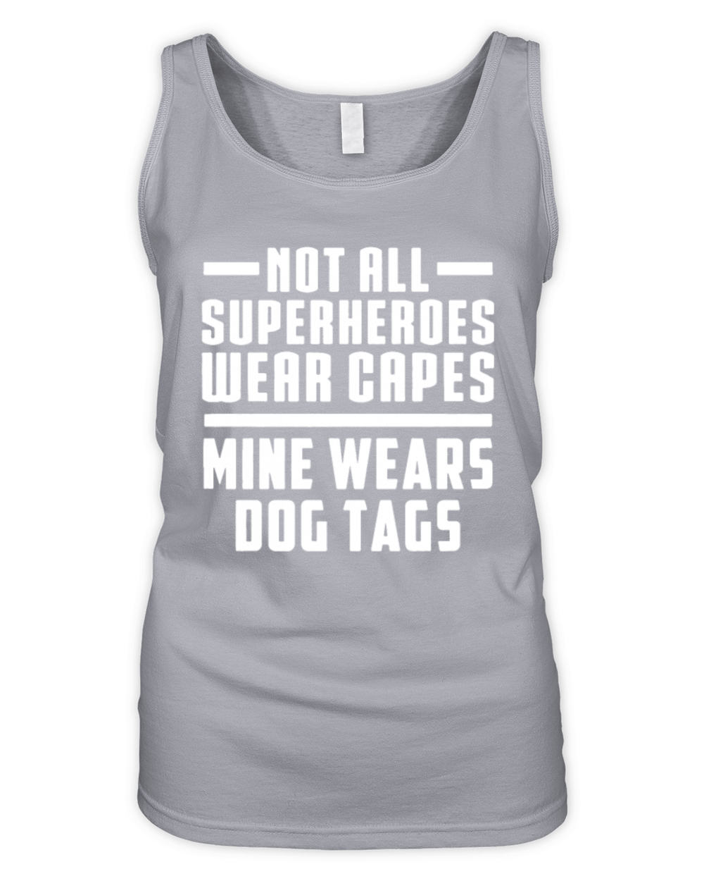NOT ALL SUPERHEROS WEAR CAPS Organic Women's Tank Top