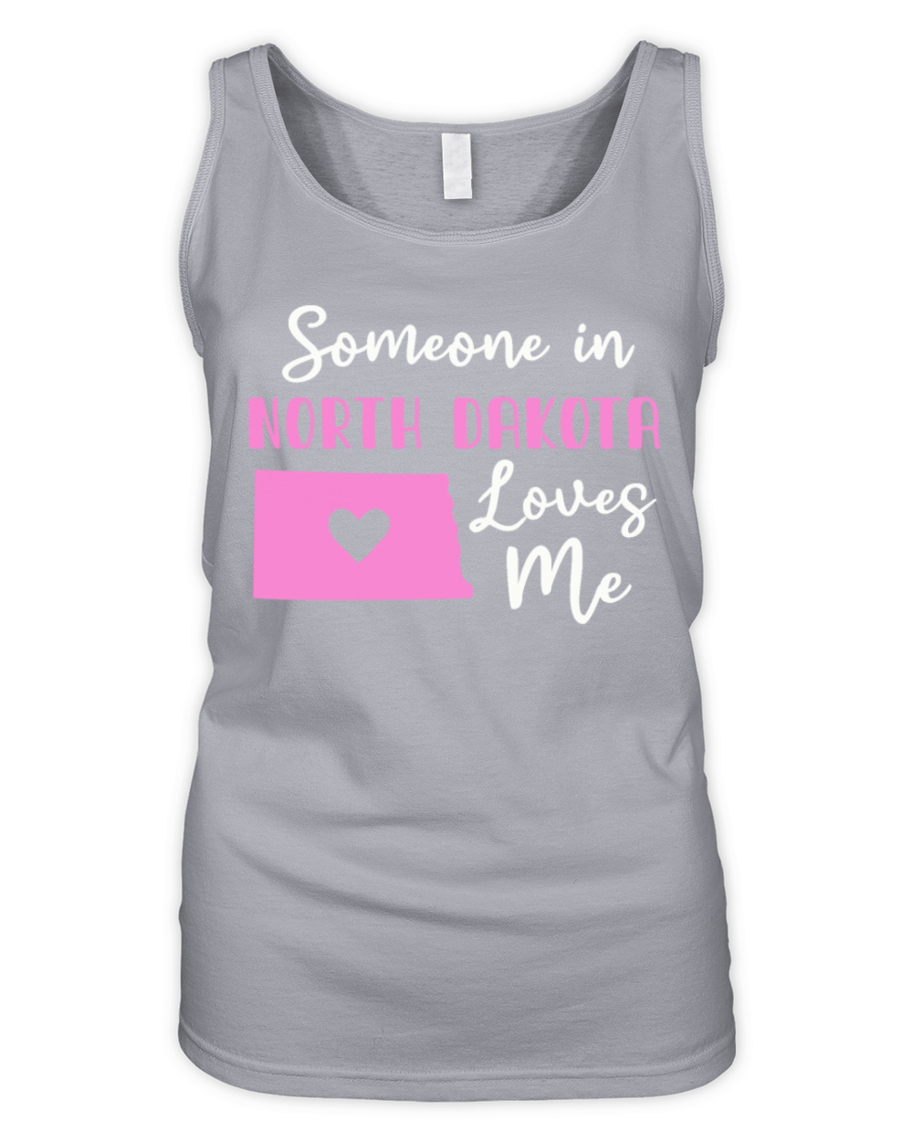 Someone In North Dakota Loves Me Organic Women's Tank Top